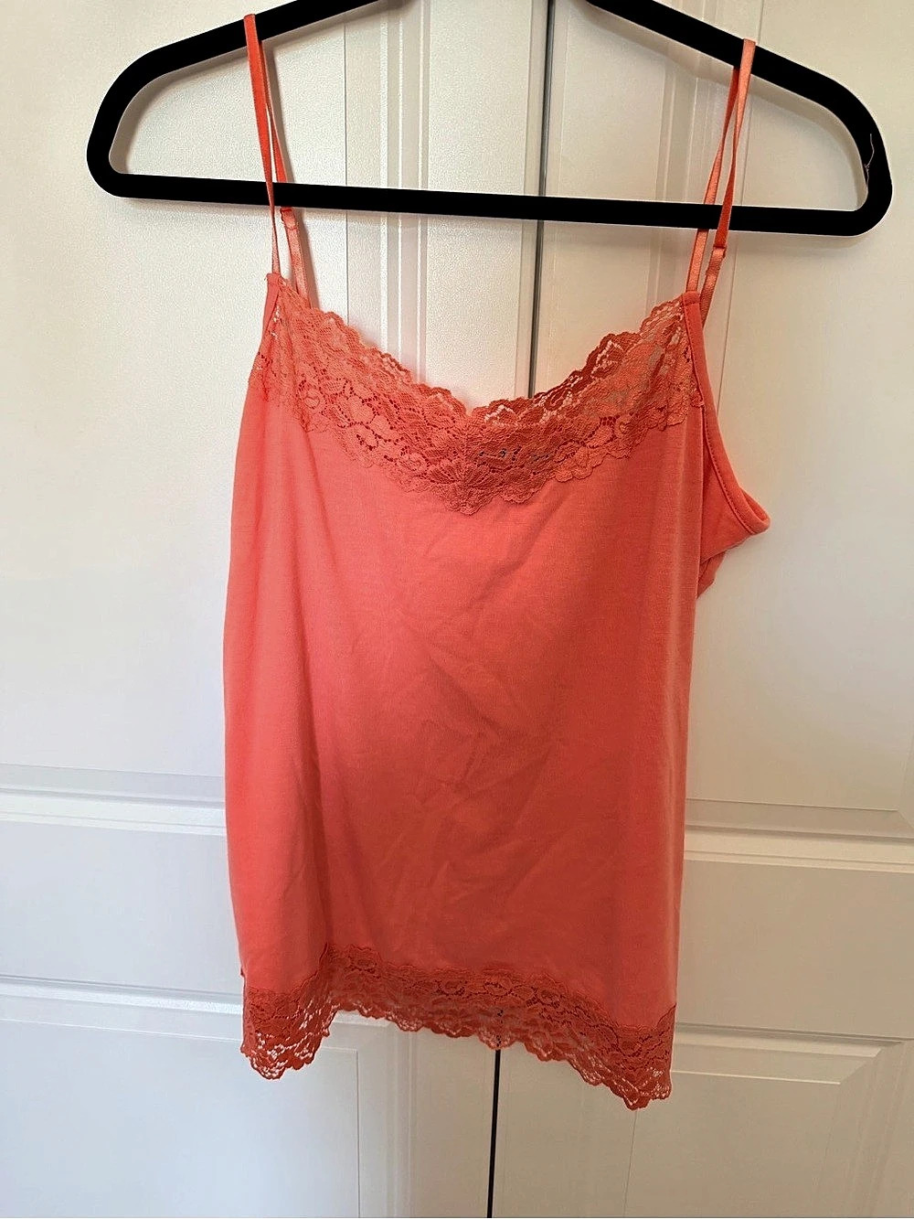 Cato Lace Trim Cami Camisole Pink Large